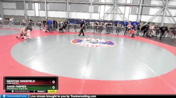 110 lbs Cons. Round 1 - David Farmer, Grangeville Youth WC vs Graycen Wakefield, Lakeland WC