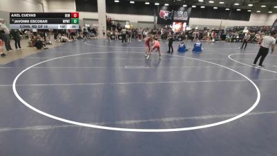 100 lbs Cons. Rd Of 16 - Axel Cuevas, Betterman Elite Wrestling vs Javonni Escobar, Wolf Pack Wrestling TX