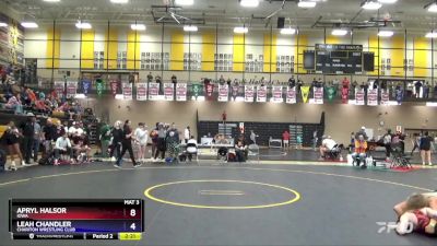 125 lbs 1st Place Match - Apryl Halsor, Iowa vs Leah Chandler, Chariton Wrestling Club