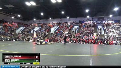 150 lbs Semifinals (8 Team) - Drew Seekman, Bronson HS vs Trenton Farkas, St Louis HS