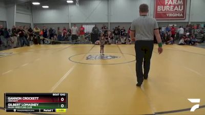 43 lbs Cons. Round 4 - Gannon Crockett, Crockett vs Gilbert Lomasney, Majka Wrestling Club