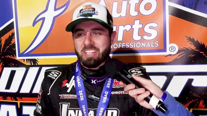 Jake Swanson Reacts After Emotional Win In USAC Sprint Car Volusia Finale