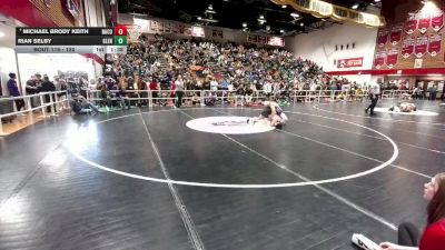 120 lbs Champ. Round 2 - Michael Brody Keith, Natrona County vs Rian Selby, Glenrock