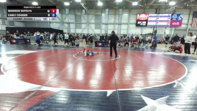 10U Girls - 80 lbs Champ. Round 1 - Madison Sepelya, NJ vs Carly Cogger, ID