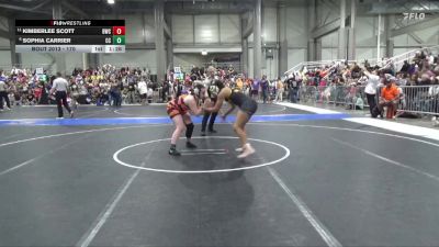 170 lbs Champ. Round 1 - Kimberlee Scott, Bobcat Wrestling Club vs Sophia Carrier, Clay County