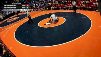 157 lbs Quarterfinals (8 Team) - Sayvair Williams, Murphysboro vs Connor Cassels, Woodstock (Marian)