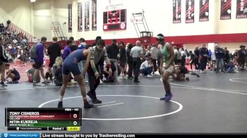 141 lbs Champ. Round 2 - Tony Cisneros, Southwestern Oregon Community College vs Nitin Kukreja, Simon Fraser (B.C.)