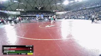 4A 285 lbs 7th Place Match - Brooks Knight, Kamiakin vs Zayne Kuewa, Skyline