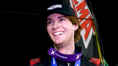 Trey Osborne Reacts After First Career USAC Sprint Car Win At Ocala