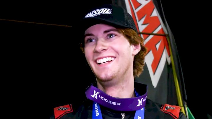 Trey Osborne Reacts After First Career USAC Sprint Car Win