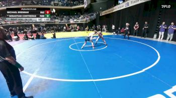 5A 132 lbs Champ. Round 1 - Sebastian Contreras, Mission Sharyland Pioneer vs Michael Brennan, Frisco Wakeland