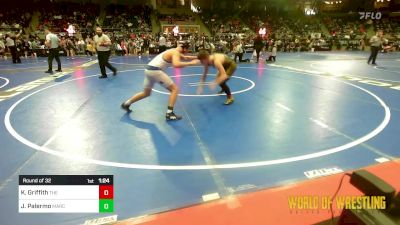 130 lbs Round Of 32 - Kaleb Griffith, The Best Wrestler vs Jacob Palermo, MarcAurele Youth