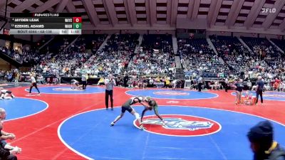 4A-138 lbs Champ. Round 1 - Ezekiel Adams, Walnut Grove vs Jayden Leak, Wayne County HS