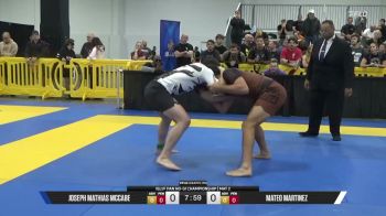 Mateo Martinez vs Joseph Mathias McCabe 2026 Pan IBJJF Jiu-Jitsu No-Gi Championship