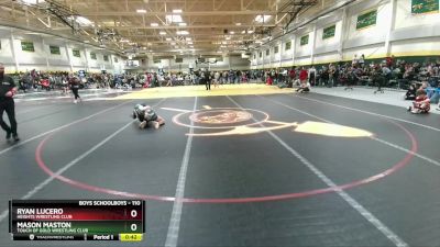 110 lbs Cons. Round 4 - Ryan Lucero, Heights Wrestling Club vs Mason Maston, Touch Of Gold Wrestling Club