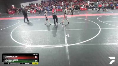 75 lbs Cons. Semi - Lennon Neefe, Ithaca/Weston vs Lennon Guth, Crandon Cardinals