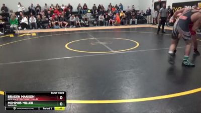 16 lbs Round 1 - Memphis Miller, Waukon vs Braden Manson, New Hampton/Turkey Valley