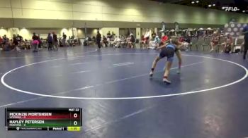 100 lbs Placement Matches (8 Team) - McKinzie Mortensen, Wyoming vs Hayley Petersen, Montana