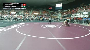 126 lbs Quarterfinal - Brayden Luinstra, Augusta HS vs Drake Smith, Girard HS