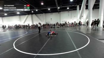 66 lbs Semifinal - Zac Martinez, Juggernaut WC vs Royce Davidson, Peterson Grapplers
