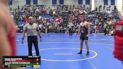 190 lbs Cons. Round 7 - Gavin Schroeder, COLUMBUS GROVE vs Julian Means-Flewellen, Niles HS