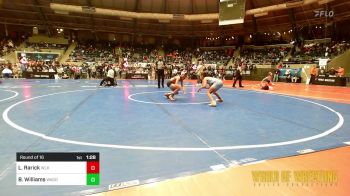 81 lbs Round Of 16 - Laker Nau Rarick, Westlake vs Braelynn Williams, Wagoner Takedown Club