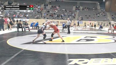 145 lbs Cons. Round 2 - Nastaja Cooper, Taylor County vs Emma Cheatham, Union County