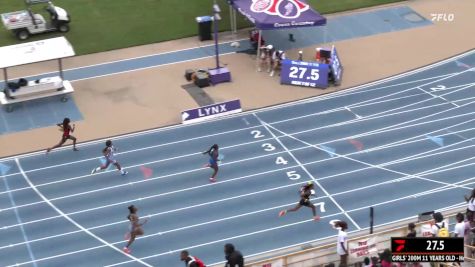 Youth Girls' 200m, Finals 8 - Age 11