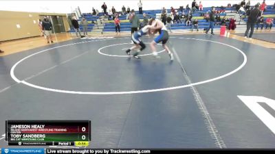 102 lbs Round 3 - Toby Sandberg, Big Cat Wrestling Club vs Jameson Healy, Inland Northwest Wrestling Training Center