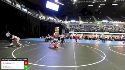 7th - 8th grade - 138 Cons. Round 4 - Sage Steele, Moen Wrestling Academy vs Owin Koethe, Big Game Wrestling Club