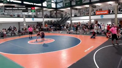 117-130 lbs Cons. Semi - Miguel-Angel Vazquez, Munster Wrestling Club vs Grayson Clevenger, Ozark Wrestling Club