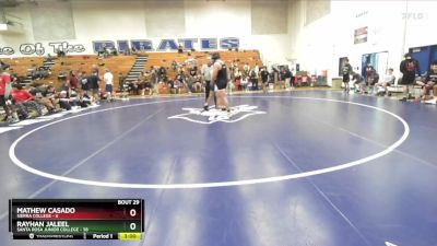 197 lbs Cons. Semis (16 Team) - Rayhan Jaleel, Santa Rosa Junior College vs Mathew Casado, Sierra College