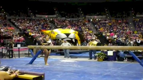 LSU, Rheagan Courville, 9.85 BB w/ perfect standing arabian