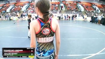 60 lbs Semifinal - Adaline Reavey, Cass City Talons vs Evangeline Loberger, Askren Wrestling Academy