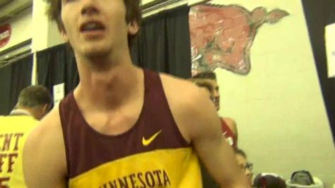 John Simons Runs well after barely qualifying in the mile 2013 NCAA Indoor Track and Field Championships