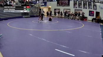 100 lbs Quarterfinals (8 Team) - Aislynn Weller, Chestatee vs Allison Hernandez, Gilmer County