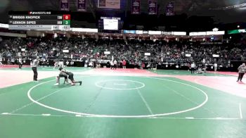 130 lbs Cons. Round 2 - Briggs Knopick, TDWA vs Lennon Sipes, BKW1