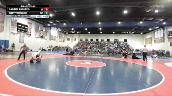 132 Boys 1st Place Match - Billy Townson, Poway vs Gabriel Pacheco, Central Union