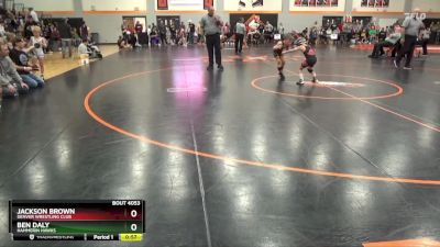 PW-13 lbs 5th Place Match - Jackson Brown, Denver Wrestling Club vs Ben Daly, Hammerin Hawks