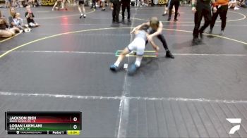 65 lbs Round 4 (6 Team) - Logan Lakhlani, SWAT Black vs Jackson Bish, Ragin Raisins WC
