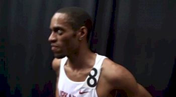 Kemoy Campbell Big PR and team points after baton drop 2013 NCAA Indoor Track and Field Championships