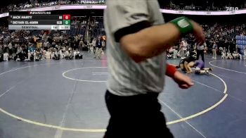 4A 190 lbs Semifinal - Deyari El-Amin, Hillside vs Jack Harty, Northern Guilford High School