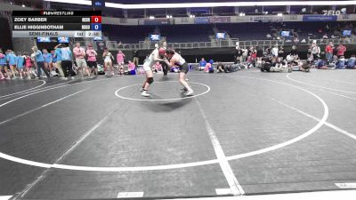 154 lbs Semifinal - Zoey Barber, Nebraska Wrestling Academy vs Ellie Higginbotham, Rogue
