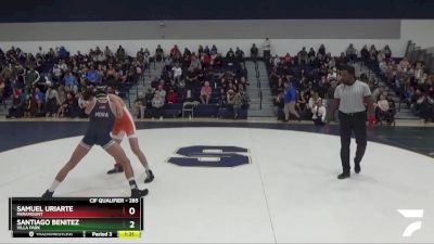 132 lbs Semifinal - Vince Partington, Cypress vs Edgar Mora, Mayfair