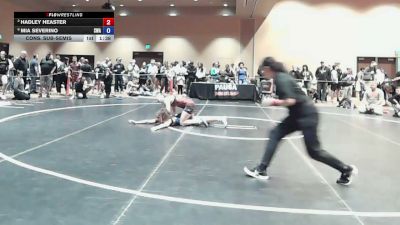 120 lbs Cons. Sub-semis - Hadley Heaster vs Mia Severino, Savage Wrestling Academy