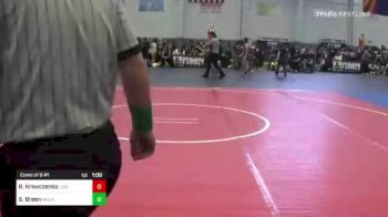 95 lbs Consi Of 8 #1 - Ben Krawczenko, Lions WC vs Shaun Breen, Mohave WC