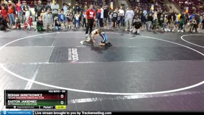 59 lbs Cons. Round 1 - Roman Skretkowicz, Teller Takedown Wrestling Club vs Easton Jakiemiec, Betterman Elite Wrestling