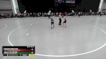 70 lbs Champ. Round 1 - Braxton Irvine, Immortal Athletics WC vs Mason Proctor, Team Action Wrestling Club