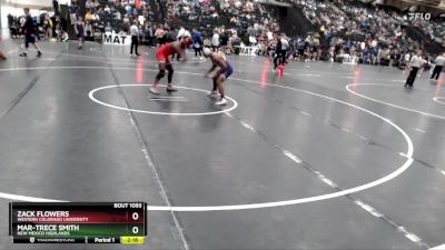 141 lbs Champ. Round 2 - Zack Flowers, Western Colorado University vs Mar-trece Smith, New Mexico Highlands