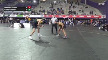 157 lbs 2nd Wrestleback (16 Team) - Casey Barnett, Tiffin vs Fernando Lopez, Ashland